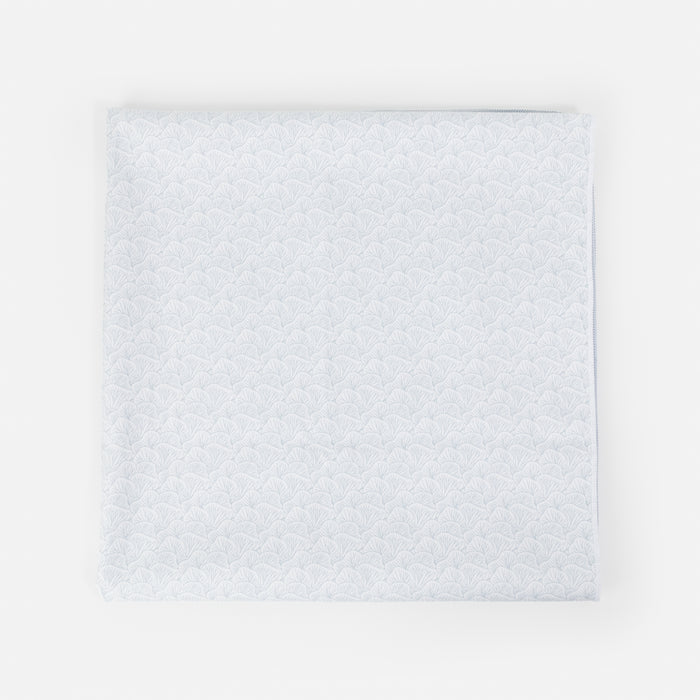 Serviette en microfibre bleue pâle à imprimé coraux