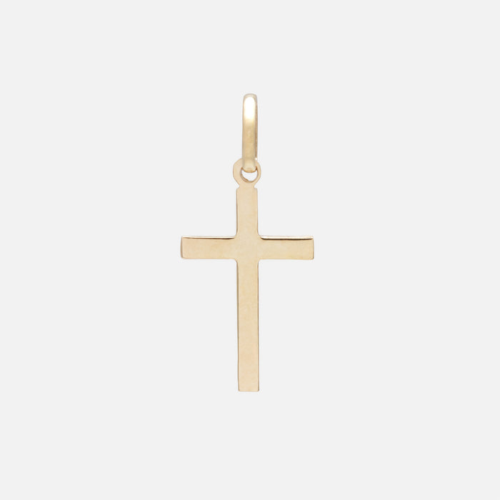 10k gold large cross charm