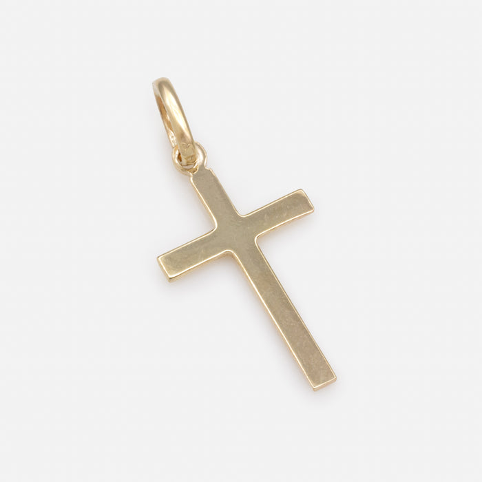 10k gold large cross charm