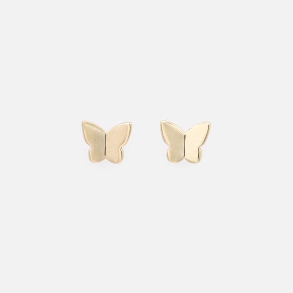 Load image into Gallery viewer, 10k gold butterfly earrings
