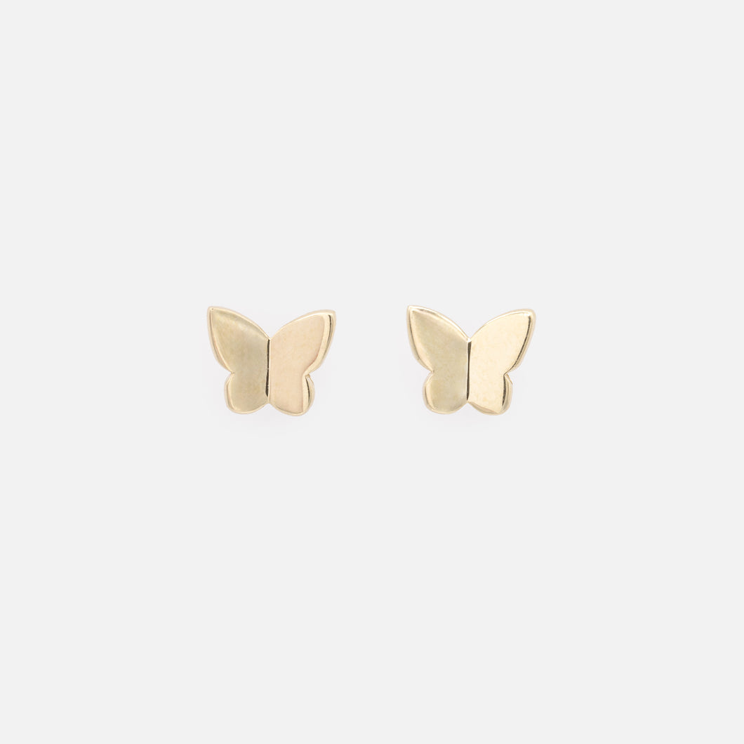 10k gold butterfly earrings