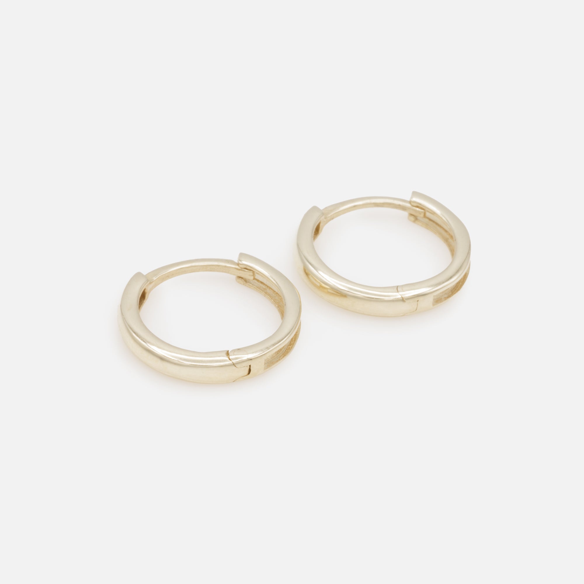 12mm huggie earrings in 10k gold