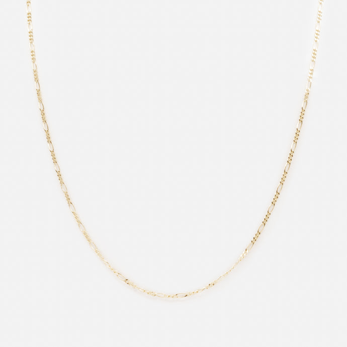 16 inch 10k gold small figaro link chain