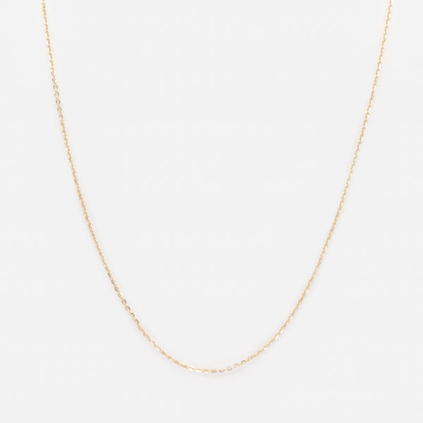 Load image into Gallery viewer, 16 inch chain with small round curb links in 10 carat gold
