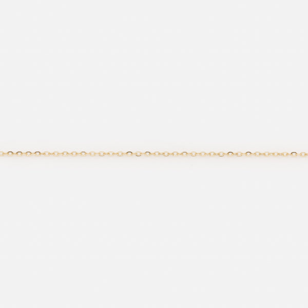 Load image into Gallery viewer, 16 inch chain with small round curb links in 10 carat gold
