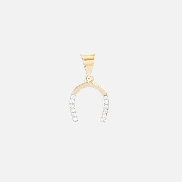 Load image into Gallery viewer, 10k yellow gold horseshoe charm

