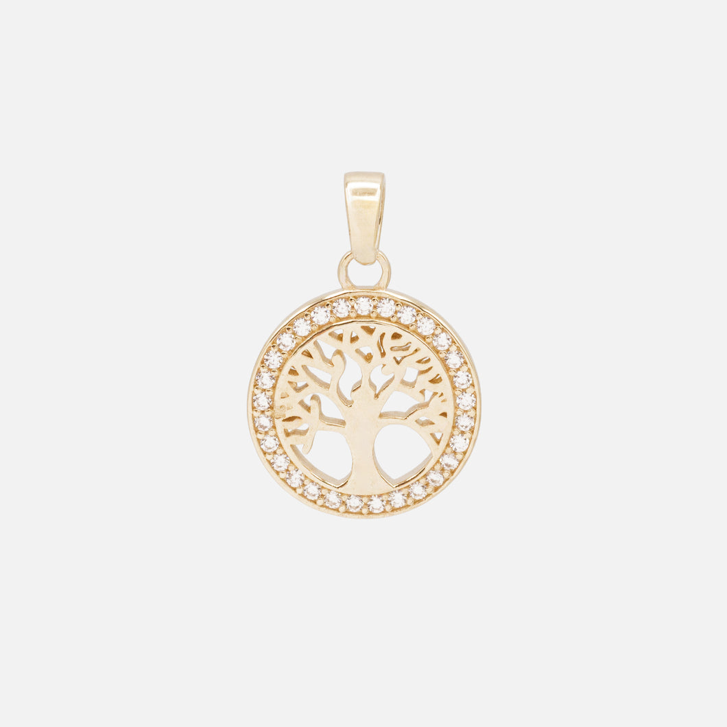 Breloque arbre de vie en or 10 carats