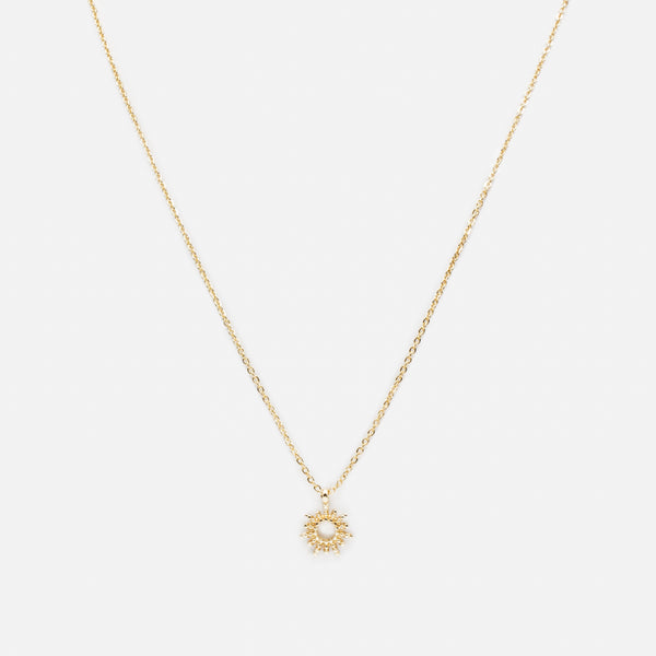 Load image into Gallery viewer, Golden sun pendant necklace
