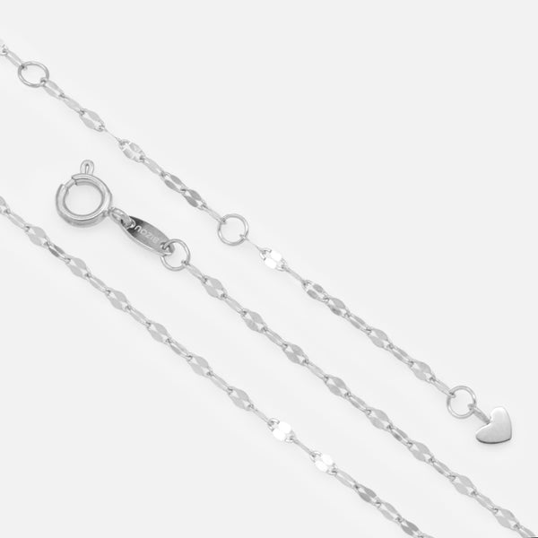 Charger l&#39;image dans la galerie, Mini chaîne argentée à mailles diamant en acier inoxydable
