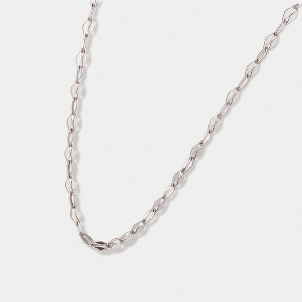 Charger l'image dans la galerie, Mini chaîne argentée à mailles diamant en acier inoxydable
