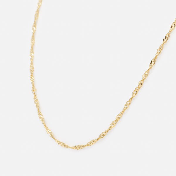 Load image into Gallery viewer, Mini stainless steel golden singapore chain
