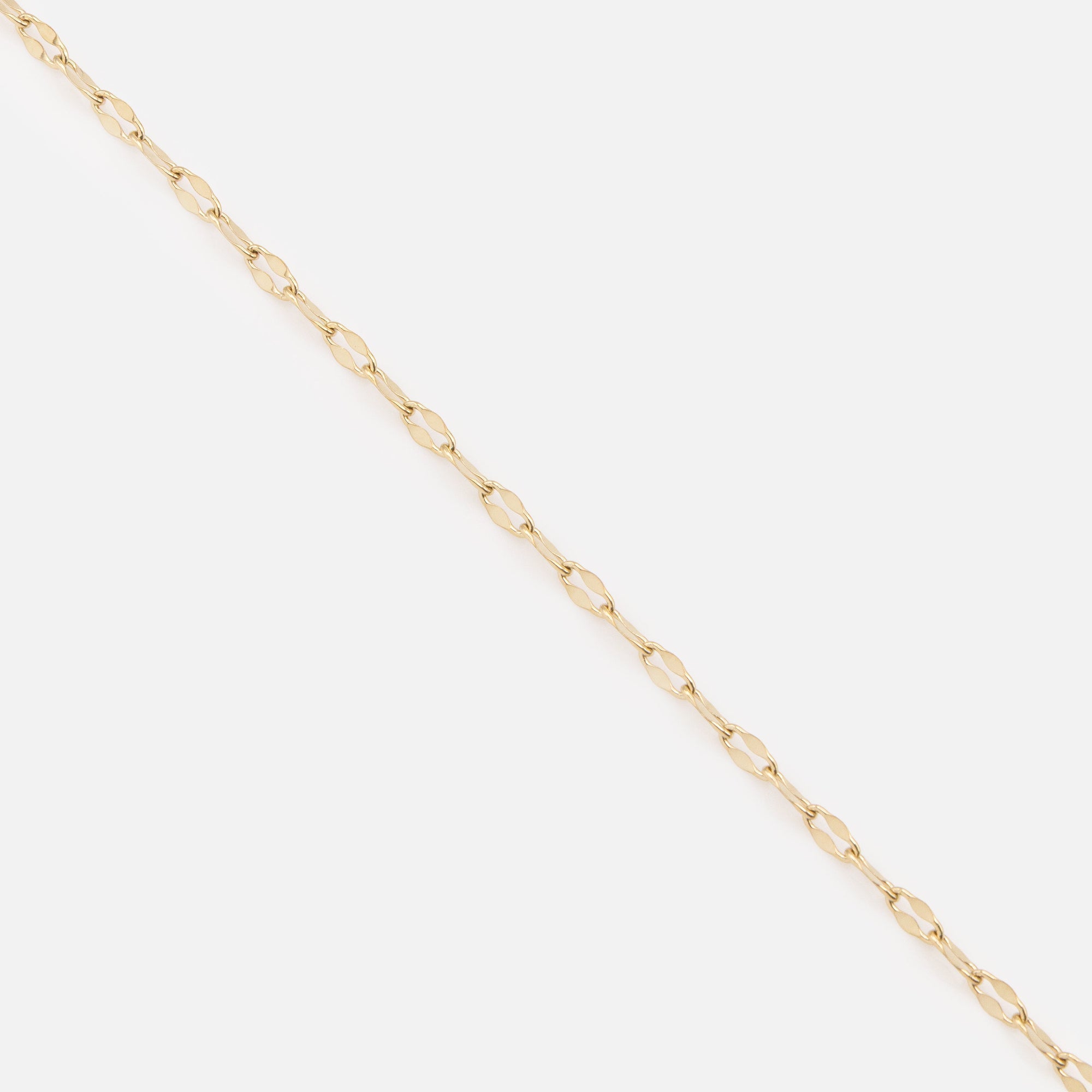 Mini bracelet doré à mailles diamant en acier inoxydable
