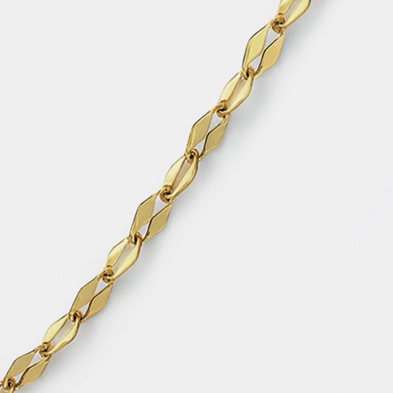 Mini gold-tone stainless steel diamond mesh bracelet