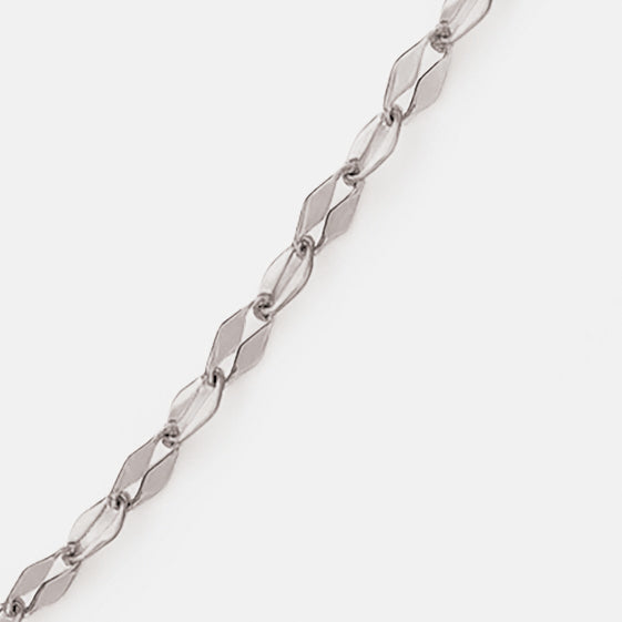 Mini silver stainless steel diamond mesh bracelet