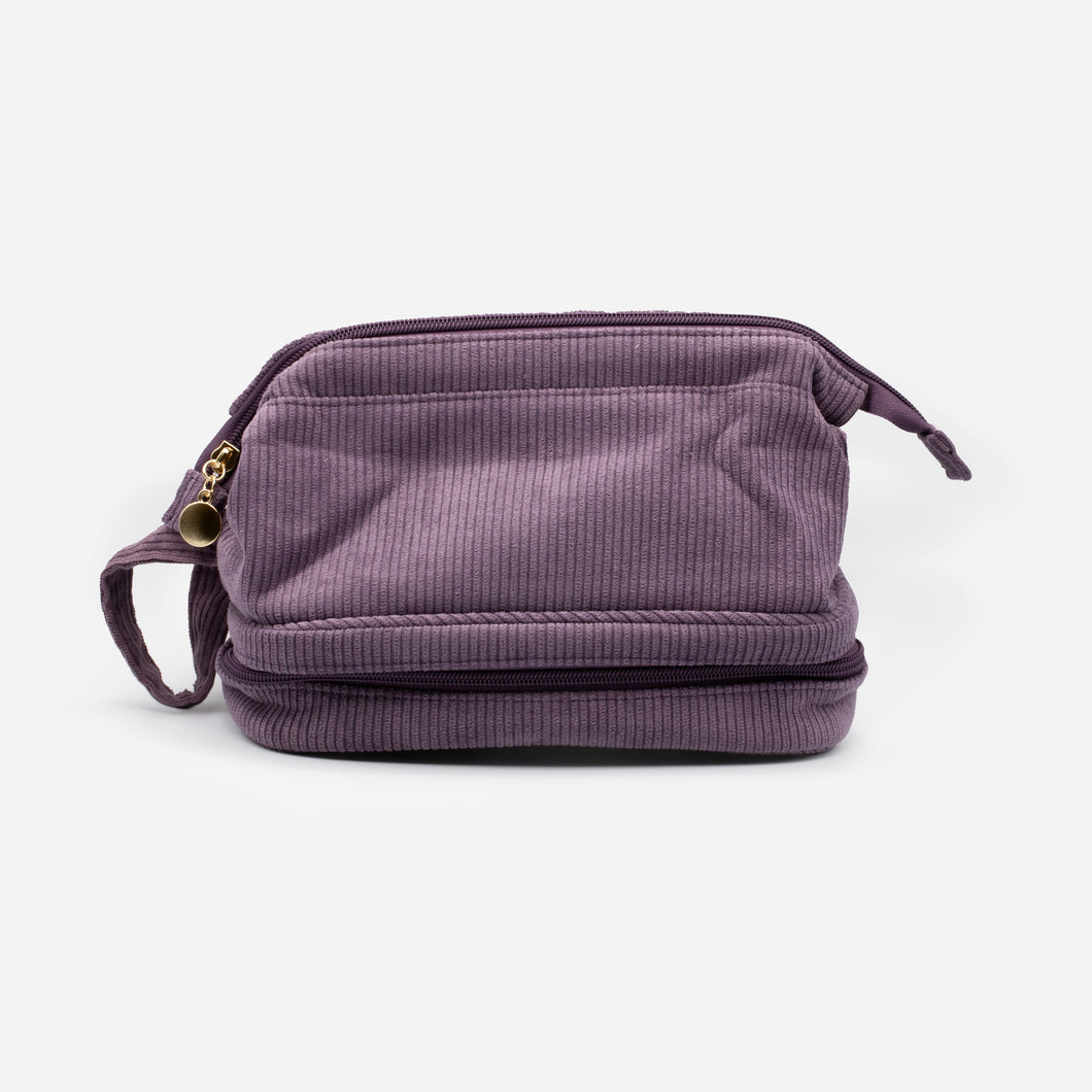 Purple cosmetic bag