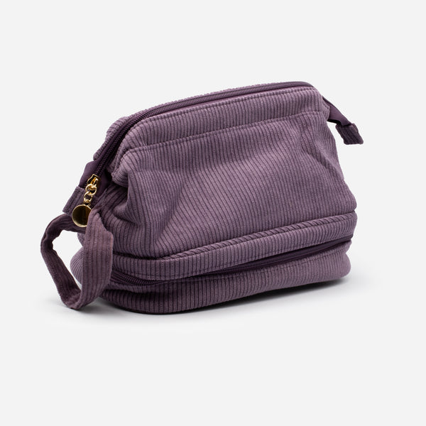 Load image into Gallery viewer, Purple cosmetic bag
