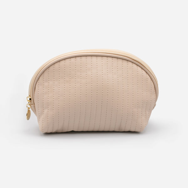 Load image into Gallery viewer, Beige cosmetic bag
