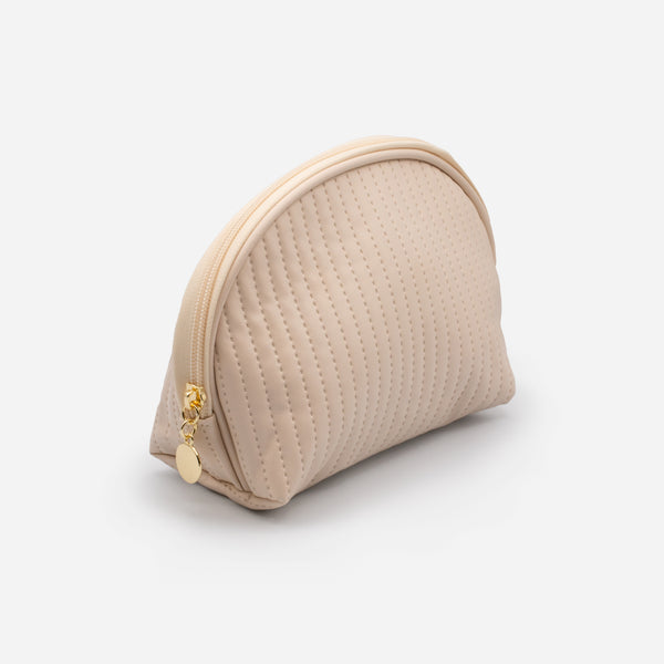 Load image into Gallery viewer, Beige cosmetic bag
