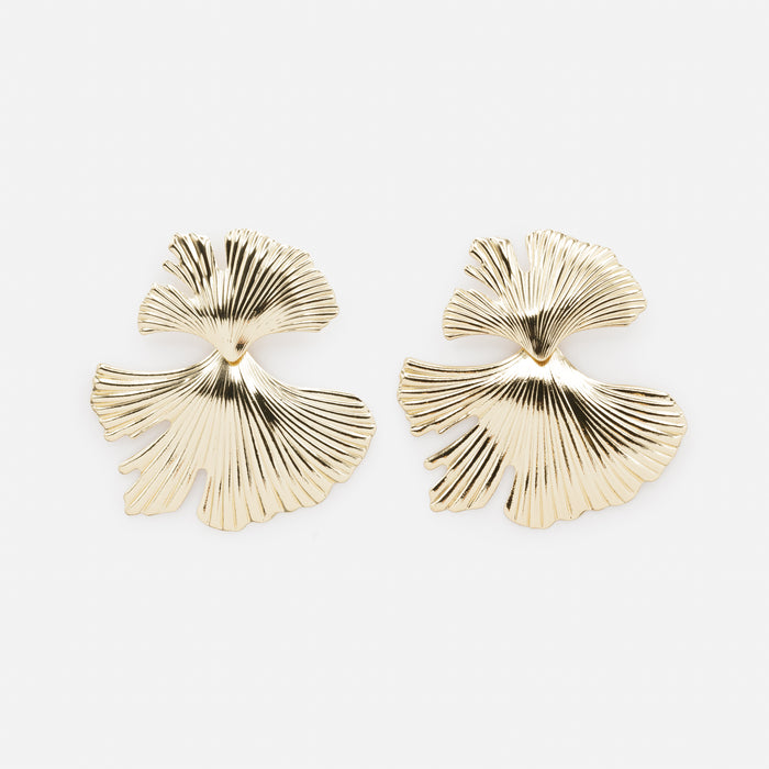 Boucles d'oreilles coraux dorés