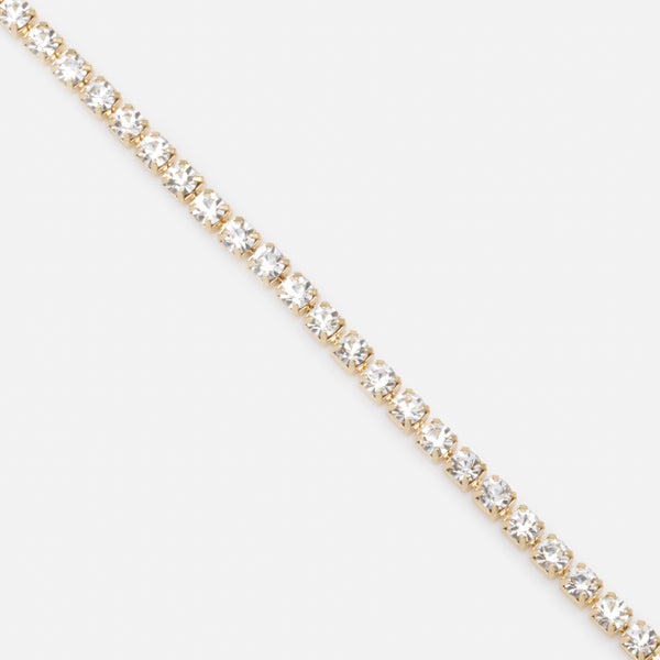 Charger l&#39;image dans la galerie, Bracelet doré rivière de zircons cubiques
