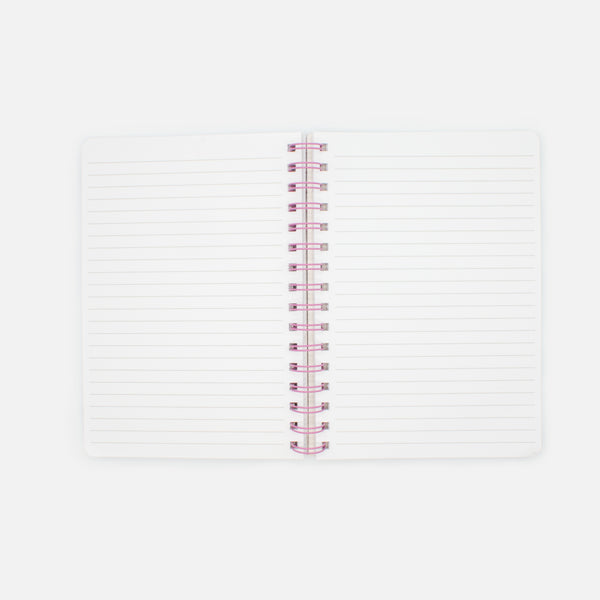 Load image into Gallery viewer, Small pink notebook with flowers
