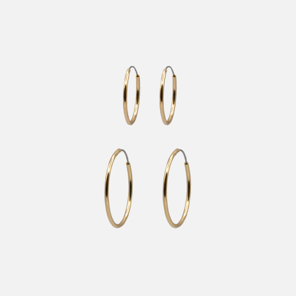 Load image into Gallery viewer, Set of 4 pairs of hoop earrings
