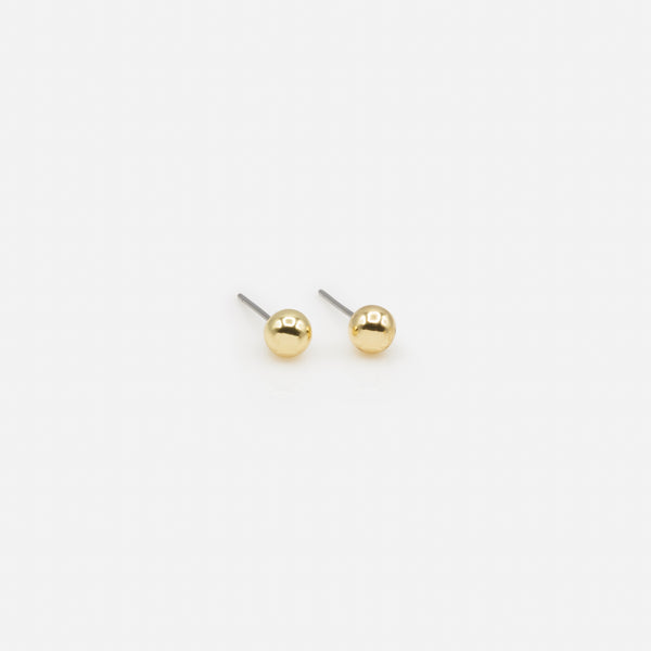 Load image into Gallery viewer, Set of three fixed golden bead earrings
