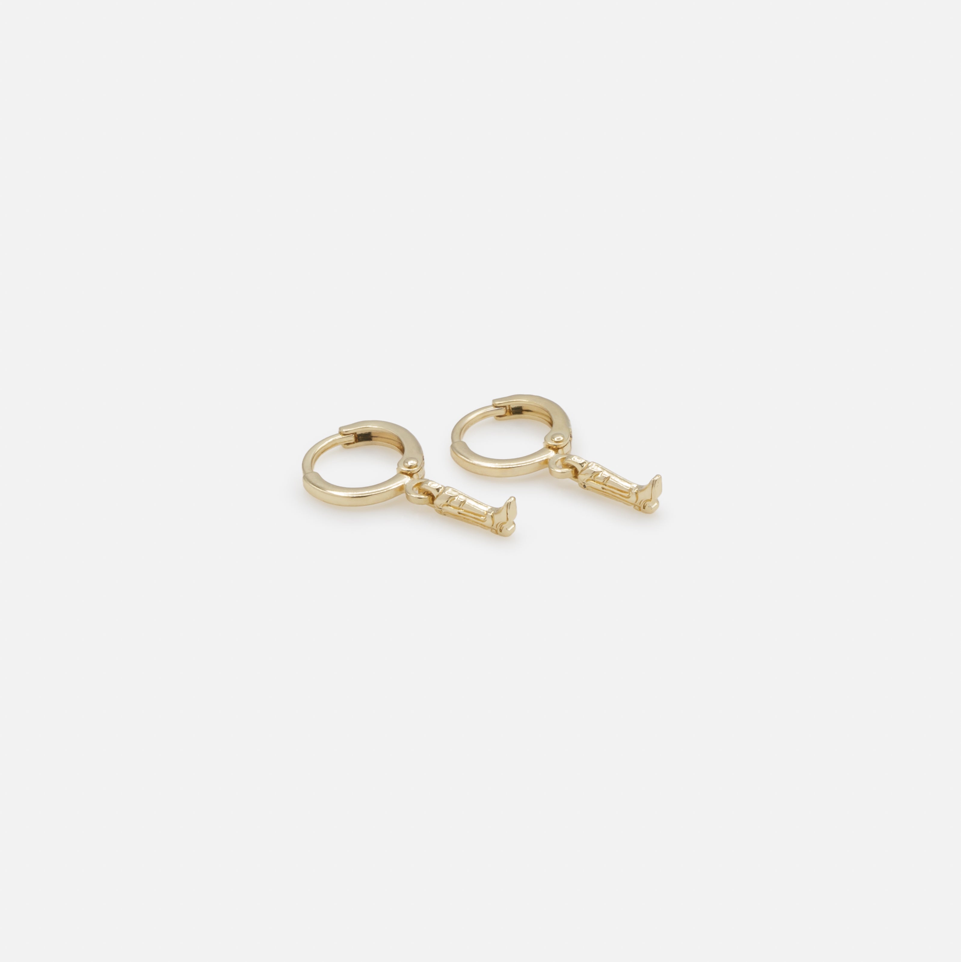 Trio de boucles d'oreilles cowgirl dorées