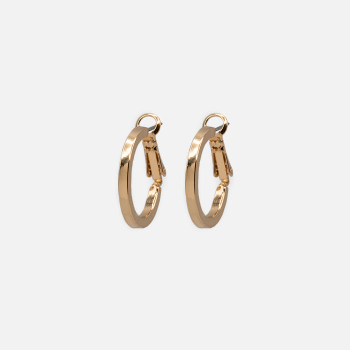 Boucles d'oreilles anneaux dorés 20mm