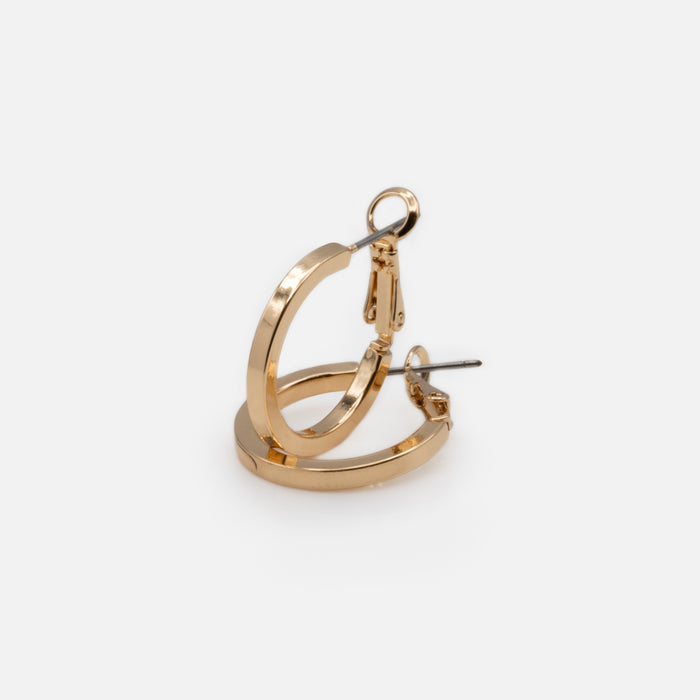 Boucles d'oreilles anneaux dorés 20mm