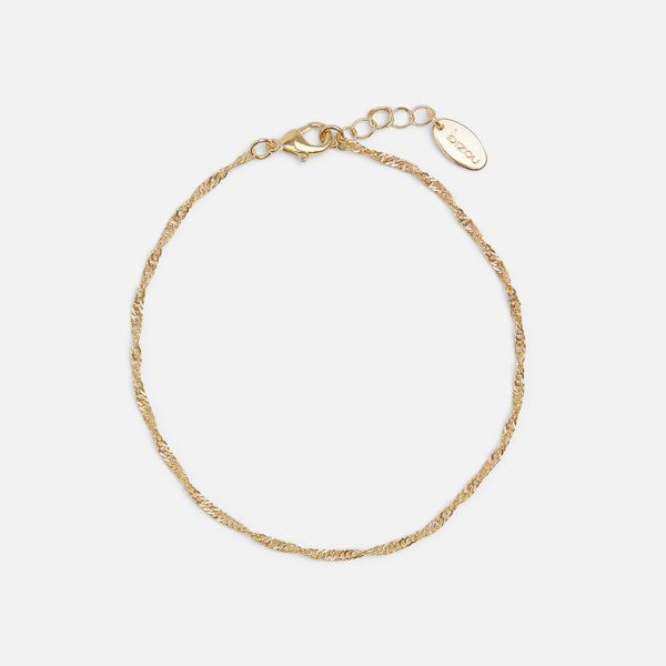 Load image into Gallery viewer, Set of 2 gold anklets and pearls
