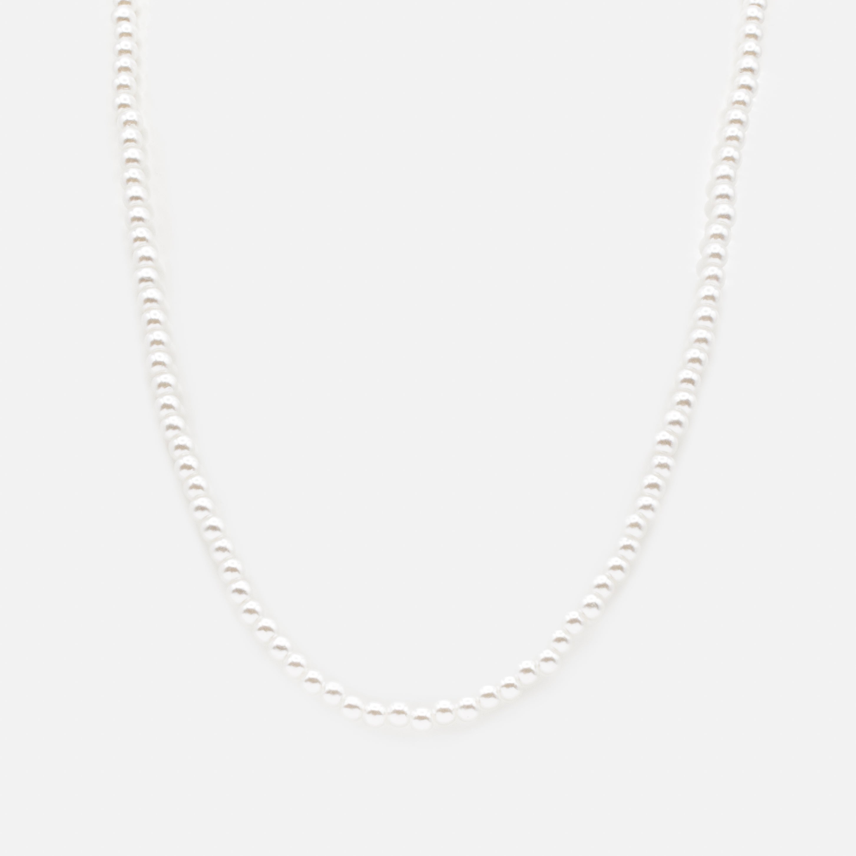 Collier de perles rondes 4 mm
