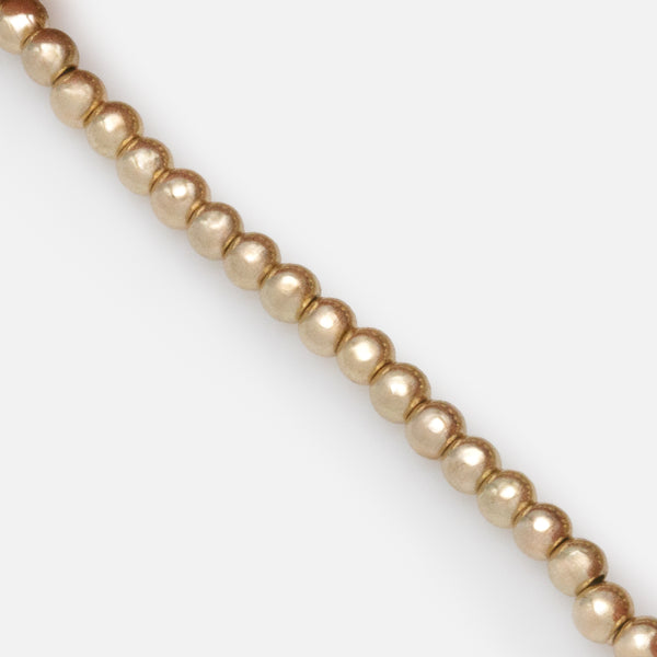 Load image into Gallery viewer, Trio of stretchy pearl and gold bead bracelets
