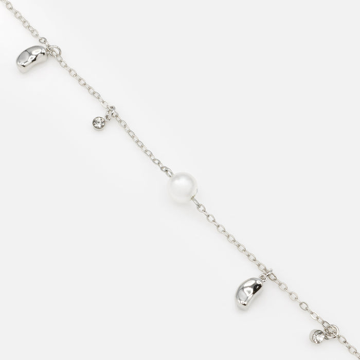 Silver charm bracelet