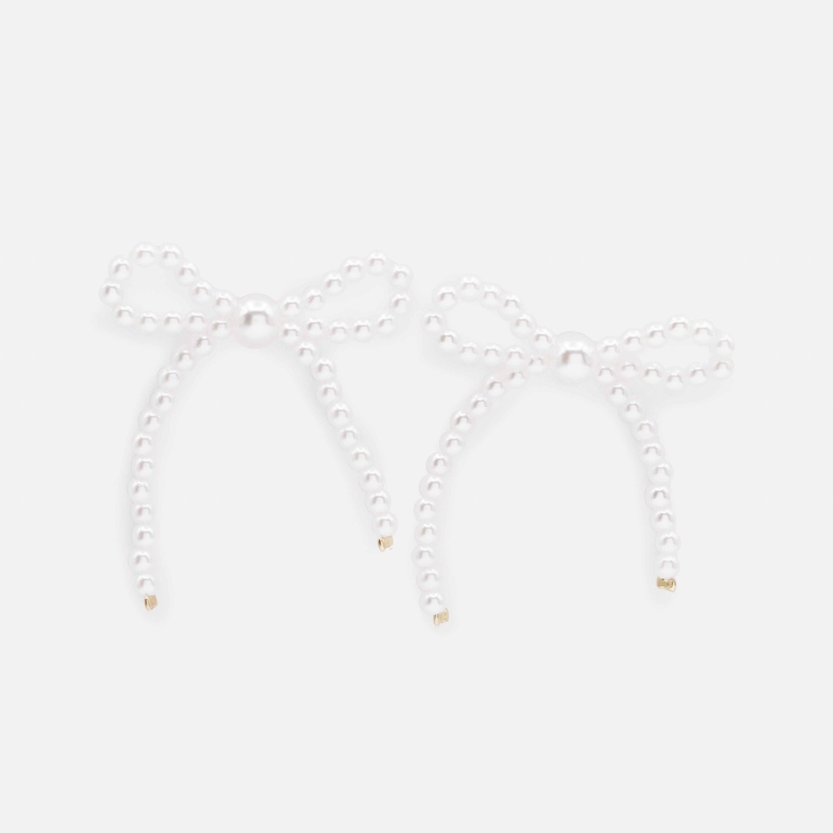 Boucles d'oreilles de perles en forme de boucle