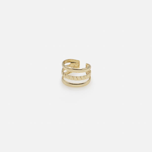 Load image into Gallery viewer, Set of four gold ear cuffs
