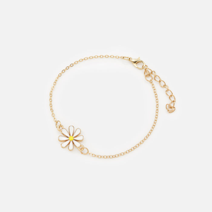 Golden daisy bracelet