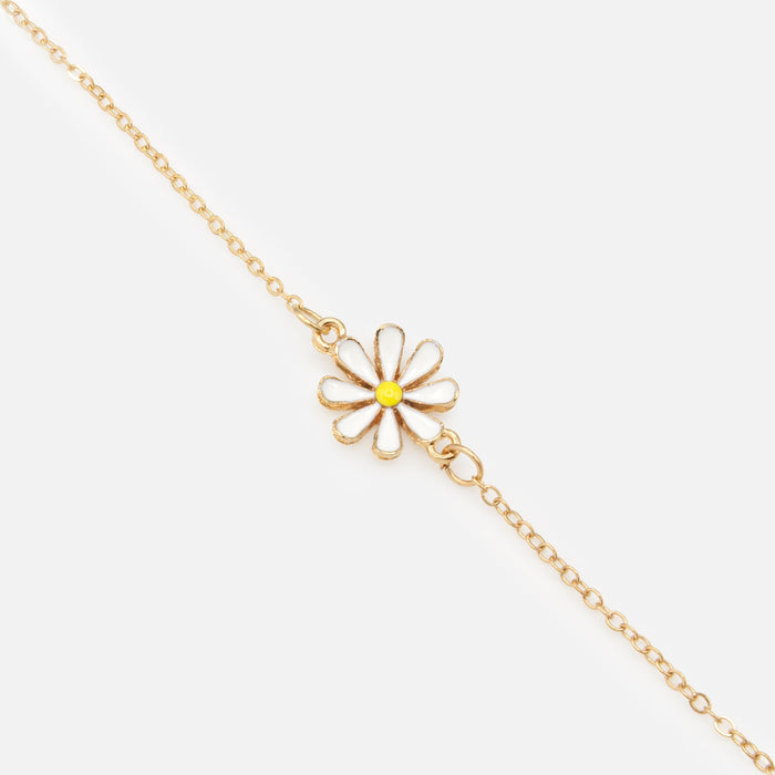 Golden daisy bracelet