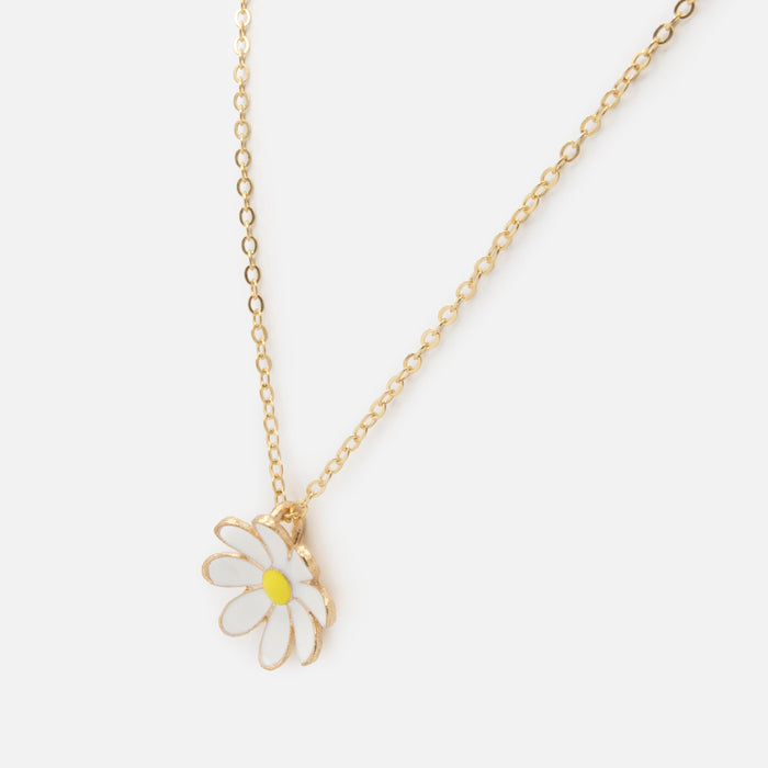 Golden daisy necklace