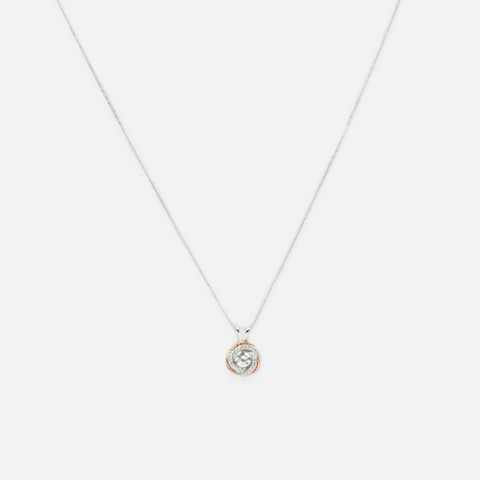 Chaîne en argent sterling avec breloque scintillante