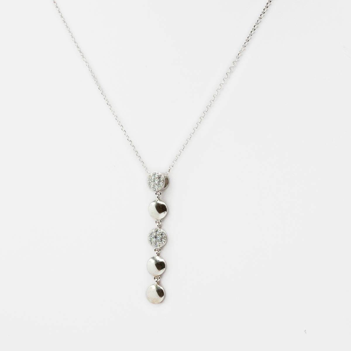 Collier en argent sterling 5 ronds