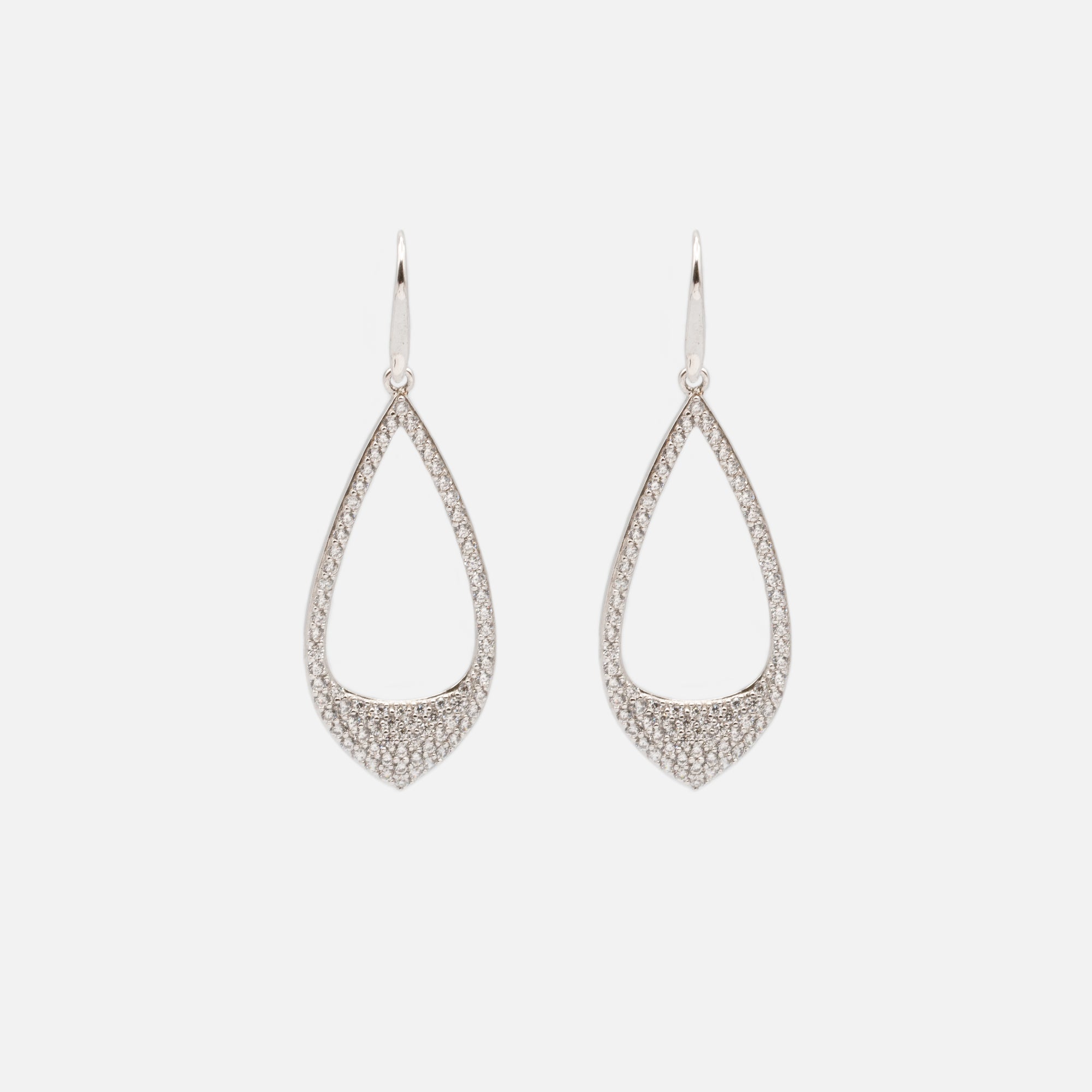 Boucles d'oreilles pendantes avec pierres en argent sterling – Bizou