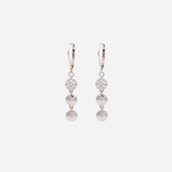 Load image into Gallery viewer, Long earrings with stones in sterling silver
