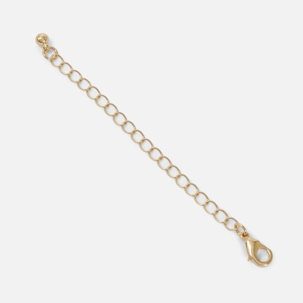 Stainless steel golden necklace extender