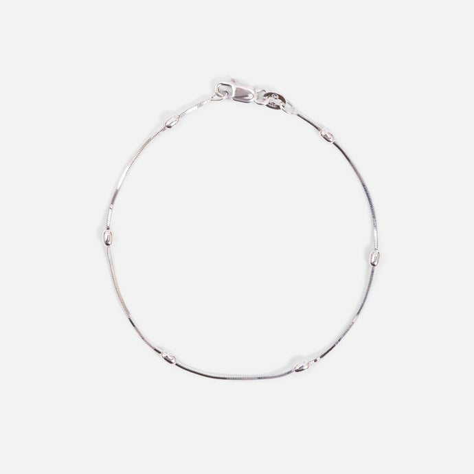 Bracelet maille serpent en argent sterling