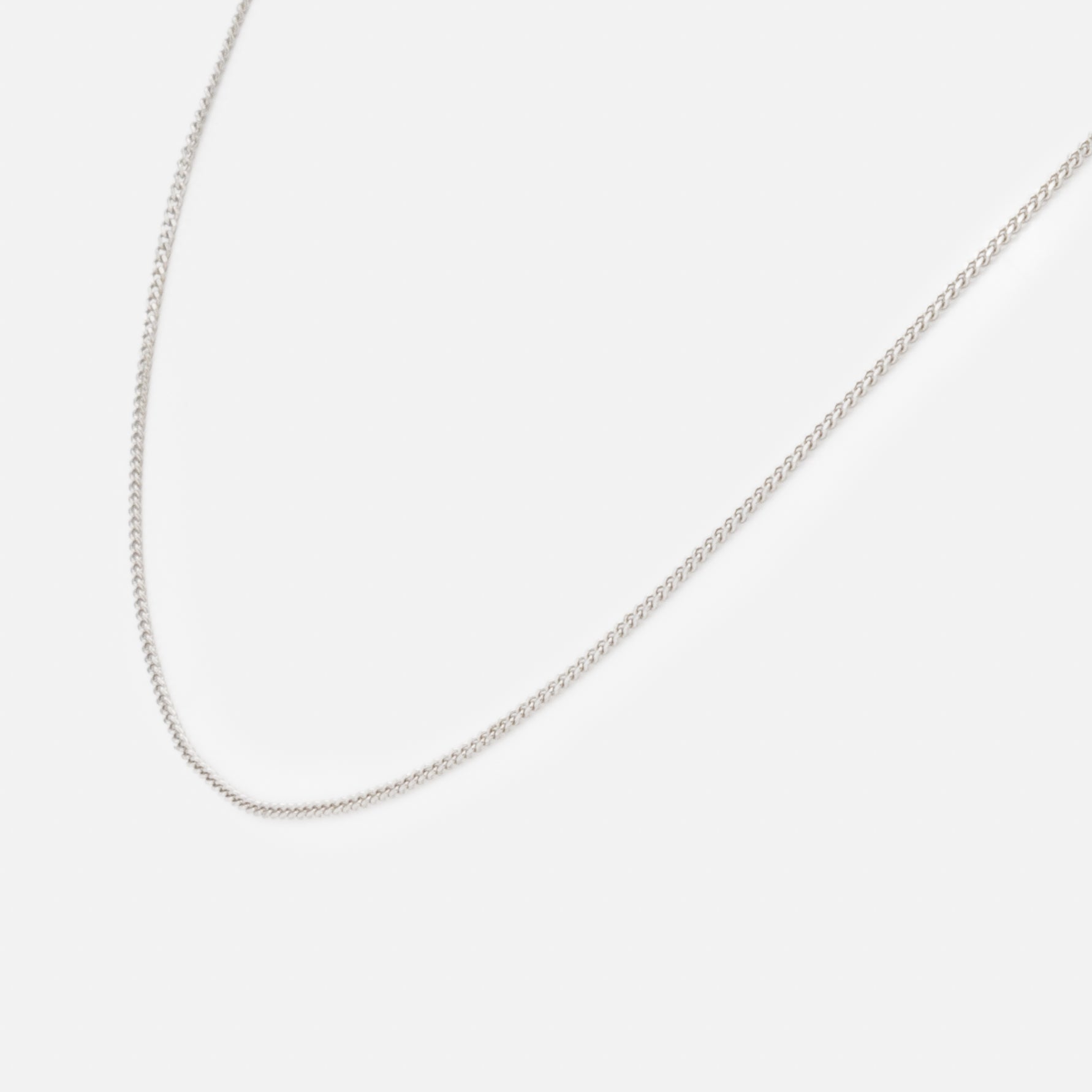 14" silver chain in sterling silver