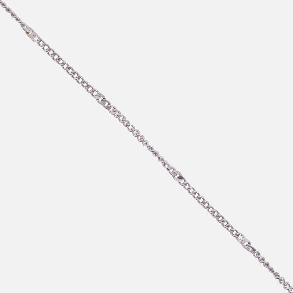 Load image into Gallery viewer, Bracelet argenté insertions plates en acier inoxydable

