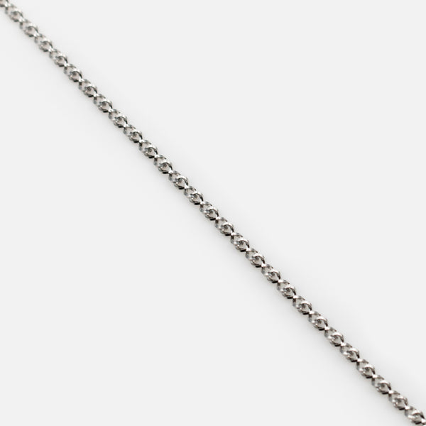 Load image into Gallery viewer, Silver anklet with stainless steel infinite links
