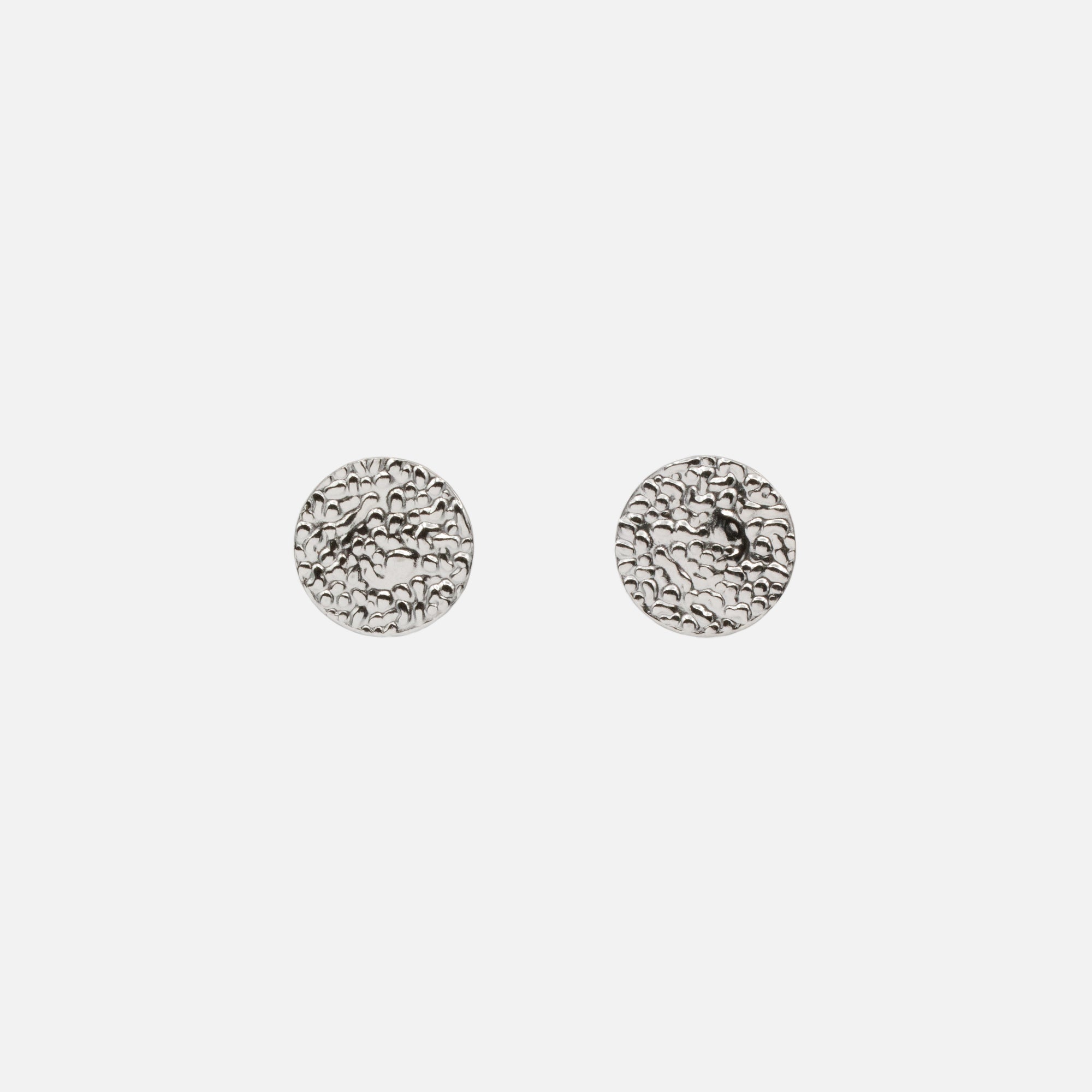 Set of fixed silver earrings and stainless steel hoops