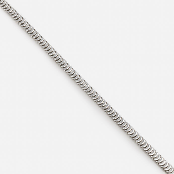 Bracelet argenté demi-cercles effet domino en acier inoxydable